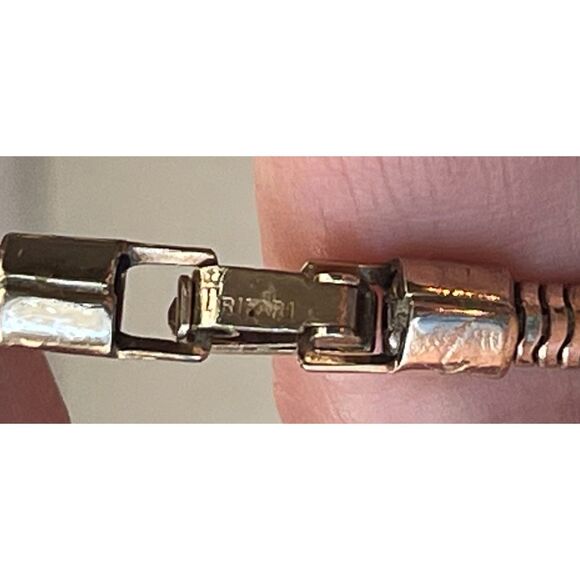 Vintage Crown Trifari Philippe GOLD & Rhinestone Marquis Stone Choker Necklace - Picture 3 of 15